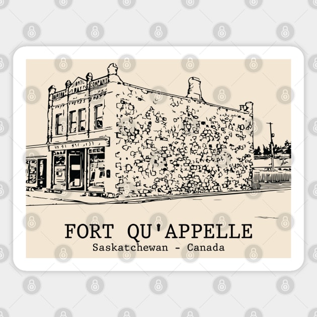 Fort Qu'Appelle - Saskatchewan Magnet by Lakeric